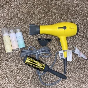 DryBar Buttercup Hair Dryer and Accessories
